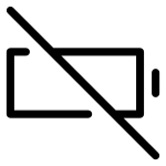 Battery Slash SVG Icon